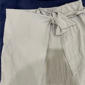 VEILED COLLECTION Tie Front Maxi Skirt sage Green- NWT